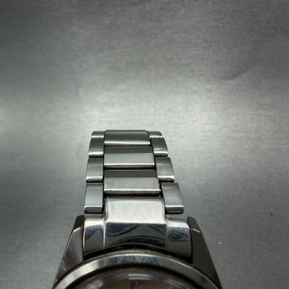 Seiko Sportsman Watch Men 34mm Silver Dial Silver Tone Date 6602-7030 Runs4