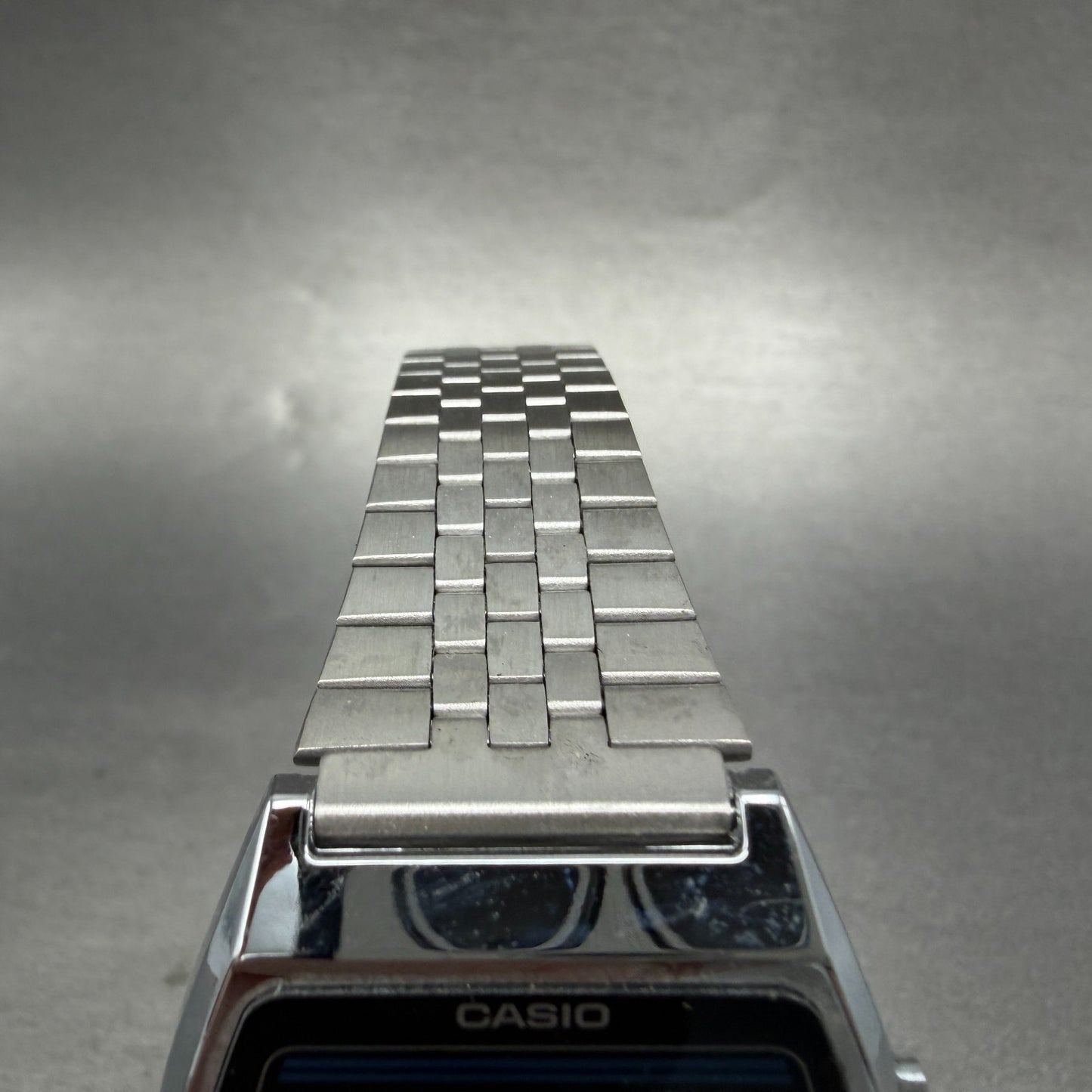 Casio B612 Watch Men 35mm Digital Black Dial Silver Tone Octagon New Battery VTG4