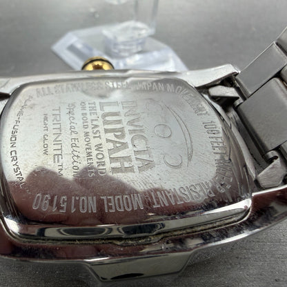 Invicta Lupah Watch Men 47mm Champagne Dial Two Tone Rectangle 15190 New battery9
