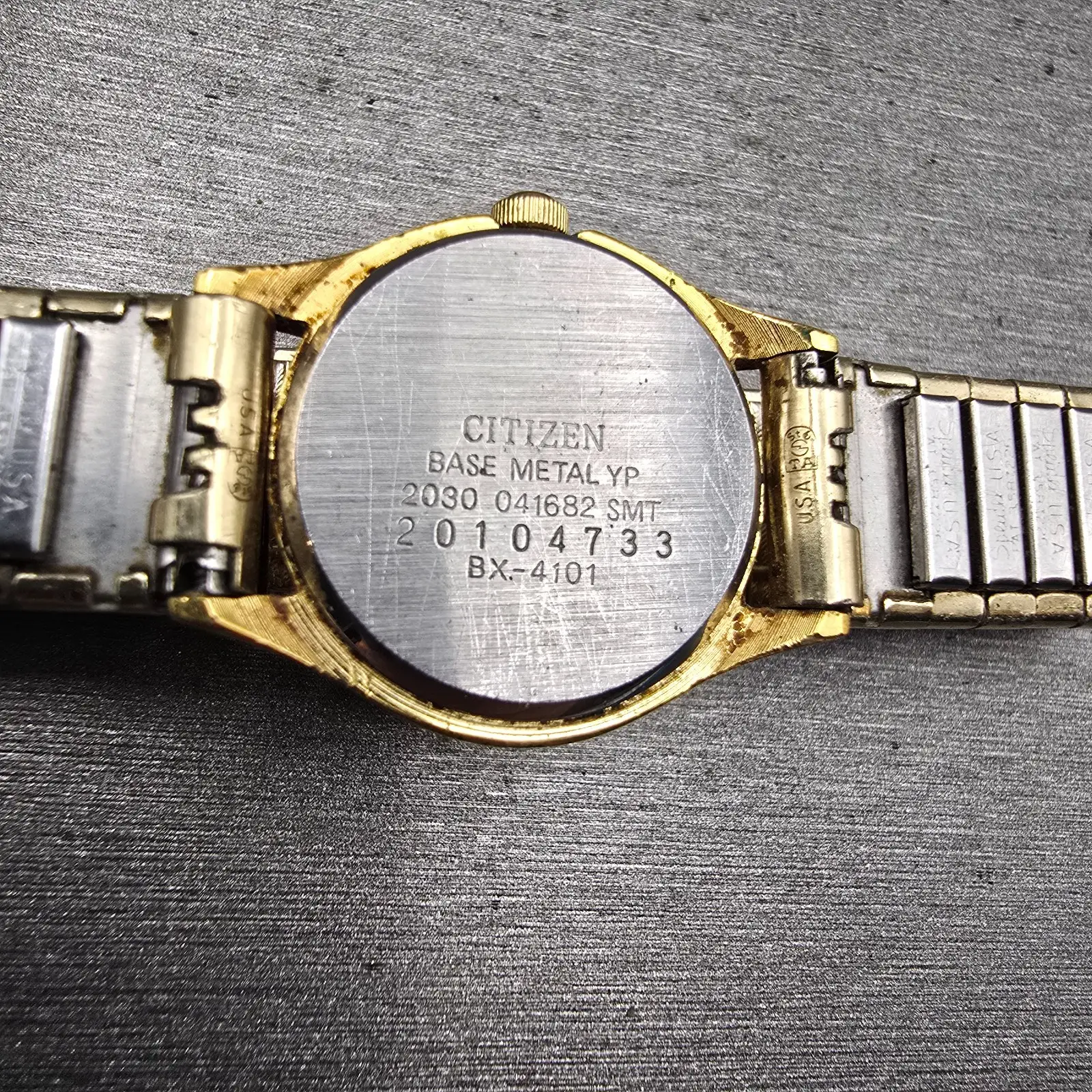 Citizen Seven Watch Women 22mm Gold Dial Gold Tone Round 2030-041682 New Battery10
