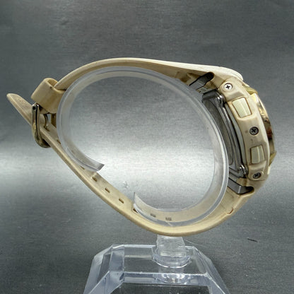Casio Baby-G BG-70 Watch Women 41mm Analog Digital Biege Alarm Chrono New Batter9