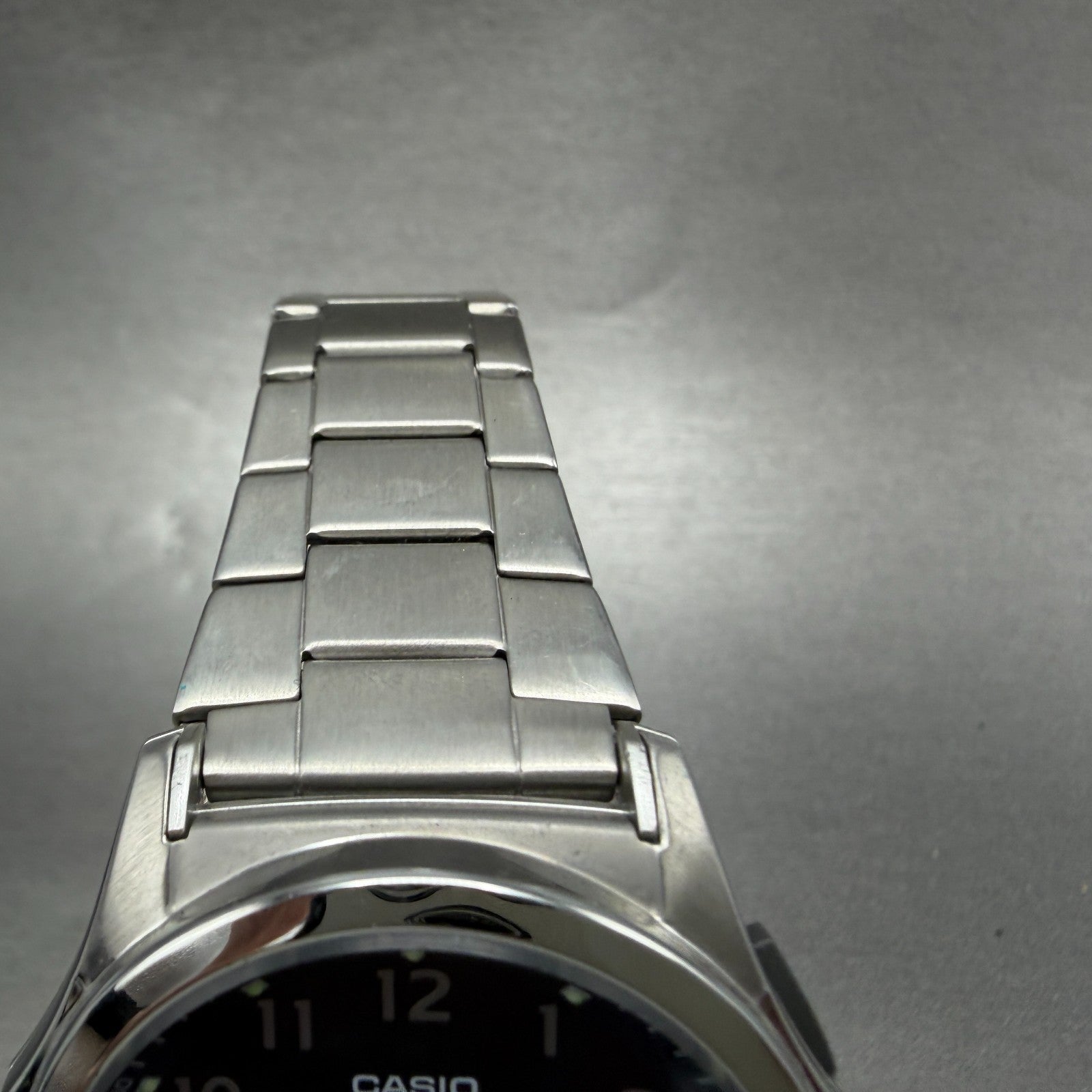 Casio Wave Ceptor Watch Men 42mm Blue Dial Steel Solar Analog Digital Works ABC4