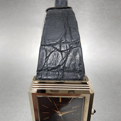 Citizen Exceed Tank Watch Women 23mm Black Dial Bronze Tone Rectangle New Batt6