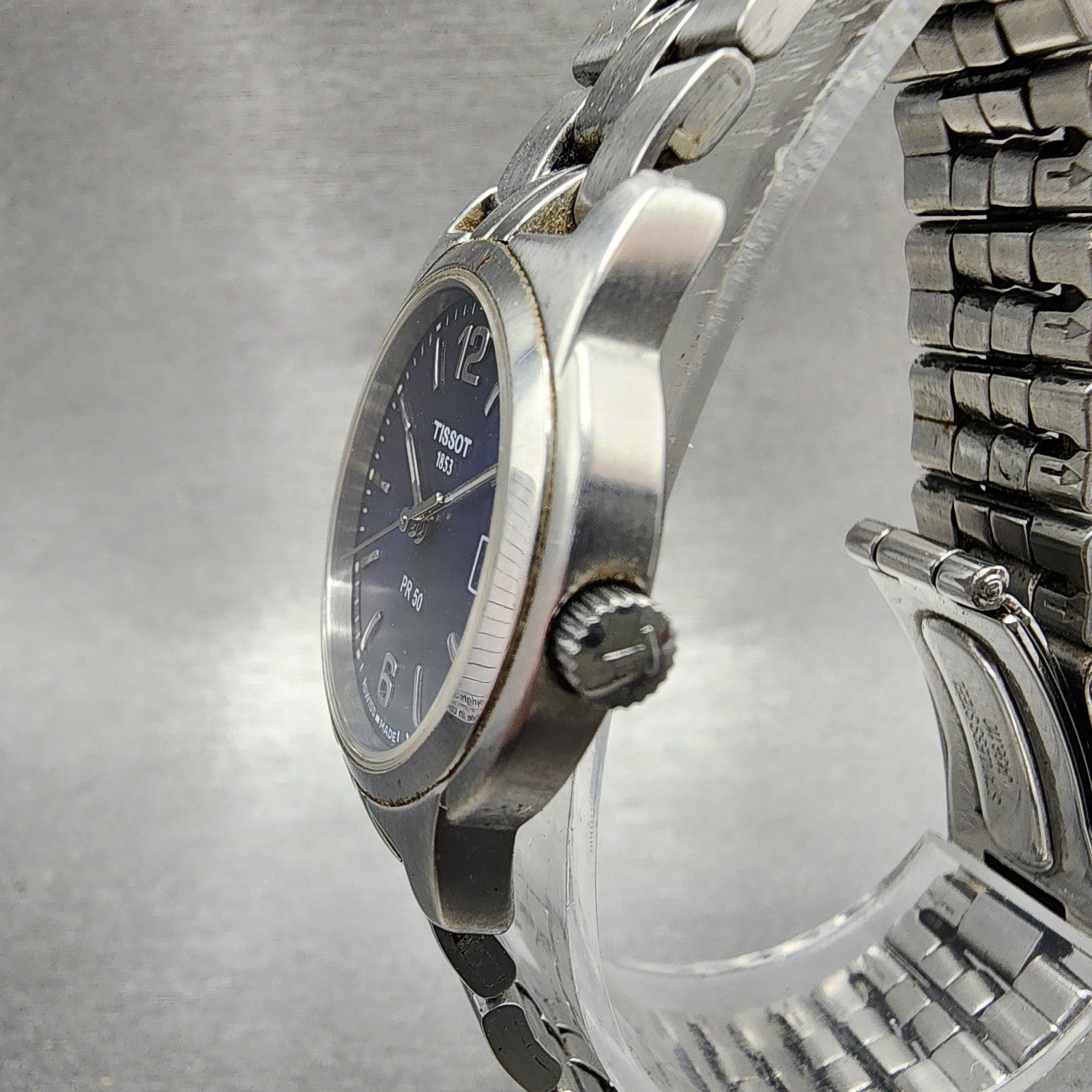 Tissot PR50 Watch Women 28mm Blue Dial Stainless Steel Date Round New Battery2