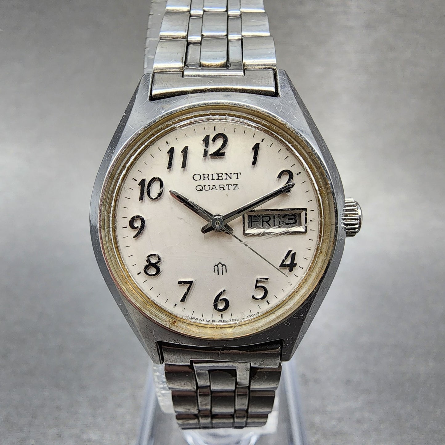Orient Watch Women 25mm White Dial Steel Daydate Round E51930100CS New Batt0