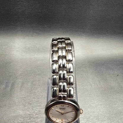 Seiko Watch Women 21mm White Dial Silver Tone Round 4N00-0798 New Battery VTG4