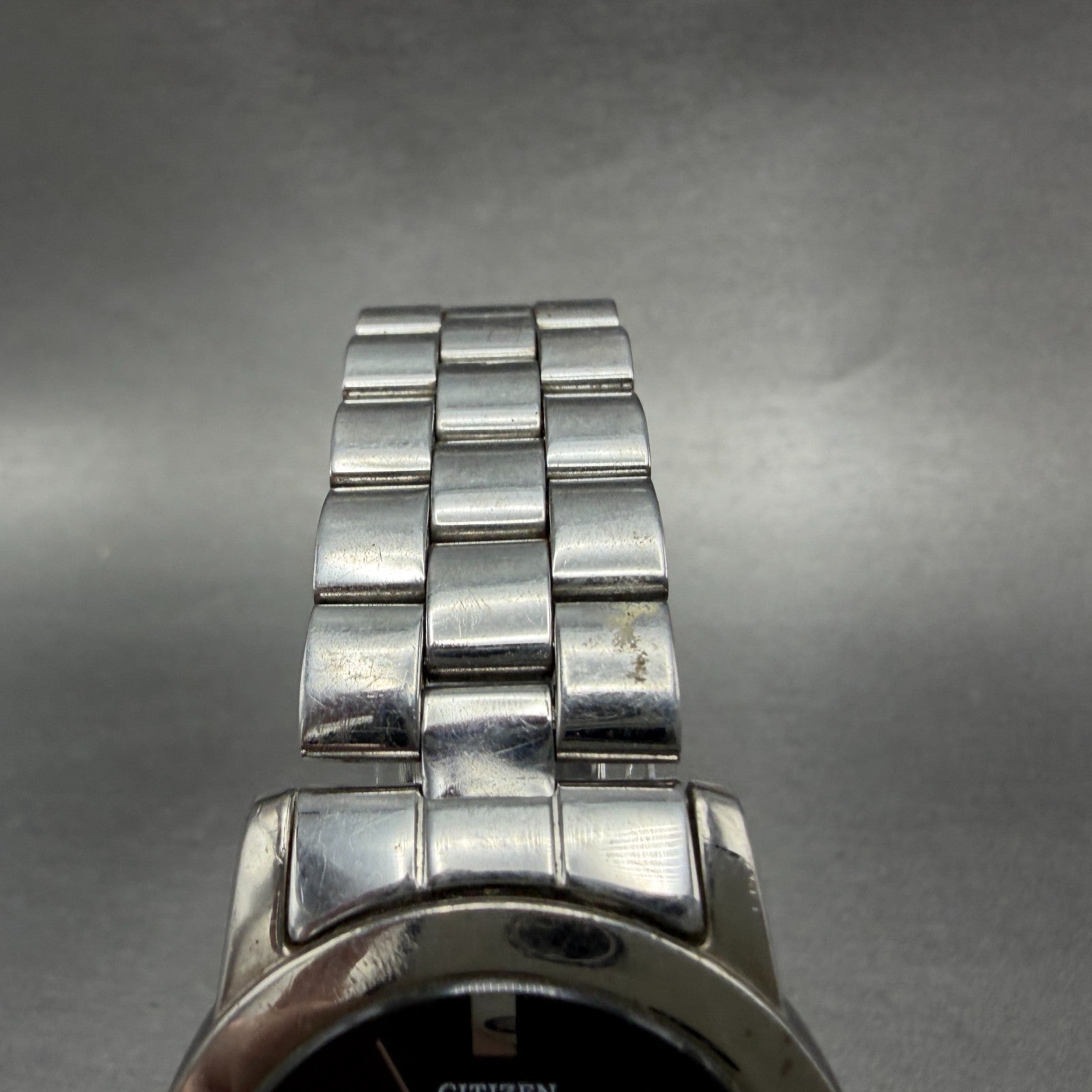 Citizen Watch Men 35mm Black Dial Silver Tone Round 1032-S77163 New Battery4