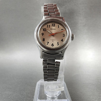 Seiko Watch Women 25mm Gray Dial Silver Tone Manual Wind Runs 11040259 Vintage5
