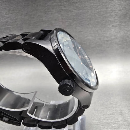 Nixon The Facet 38 Watch Men 38mm Black Dial Black Tone Round New Battery3