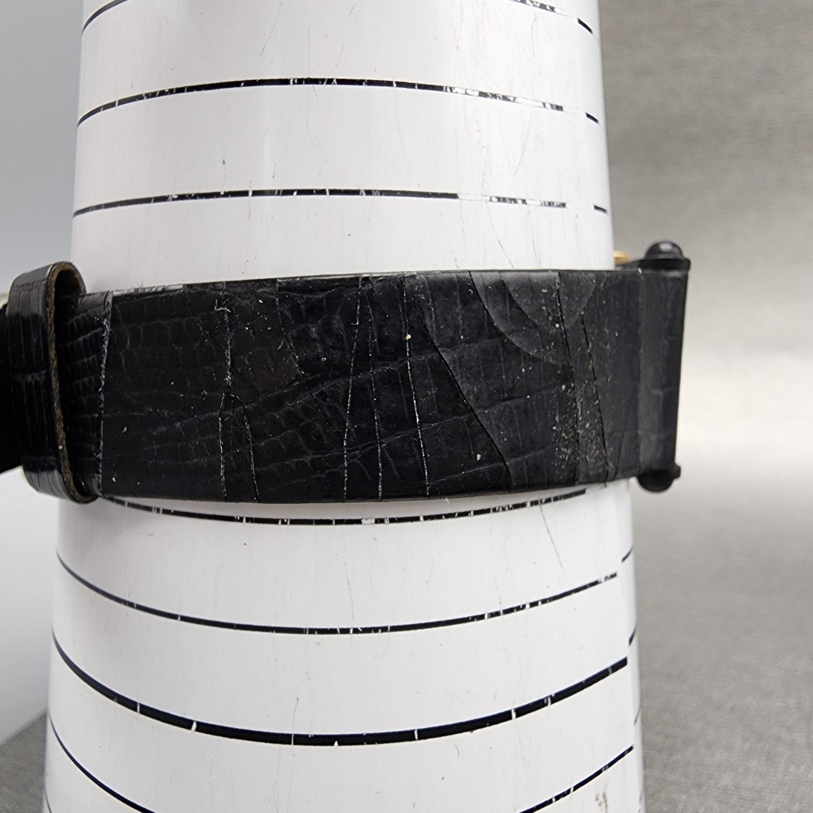 Seiko Watch Women 22mm Analog Digital Black Tone Rectangle E0295510 New Bat13