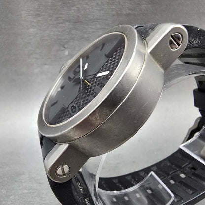 Oakley Gearbox watch Men 50mm Black Dial Titanium Round New Battery2