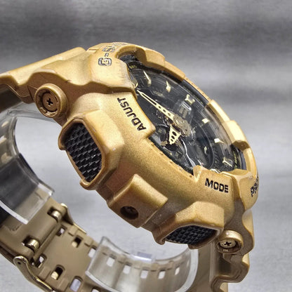 Casio G-Shock GA-110GD Watch Men 52mm Black Gold  Alarm Chronograph New Batt3