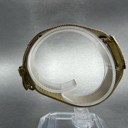 Skagen Tank Watch Women 21mm Mop Dial Gold Tone Rectangle 384XSGG New Battery9