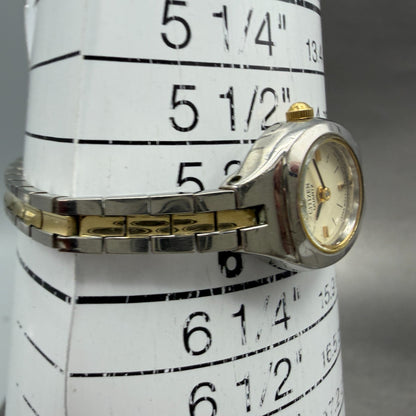 Citizen Watch Women 17mm Cream Dial Two Tone Round 5920-S91531 New Battery HG410