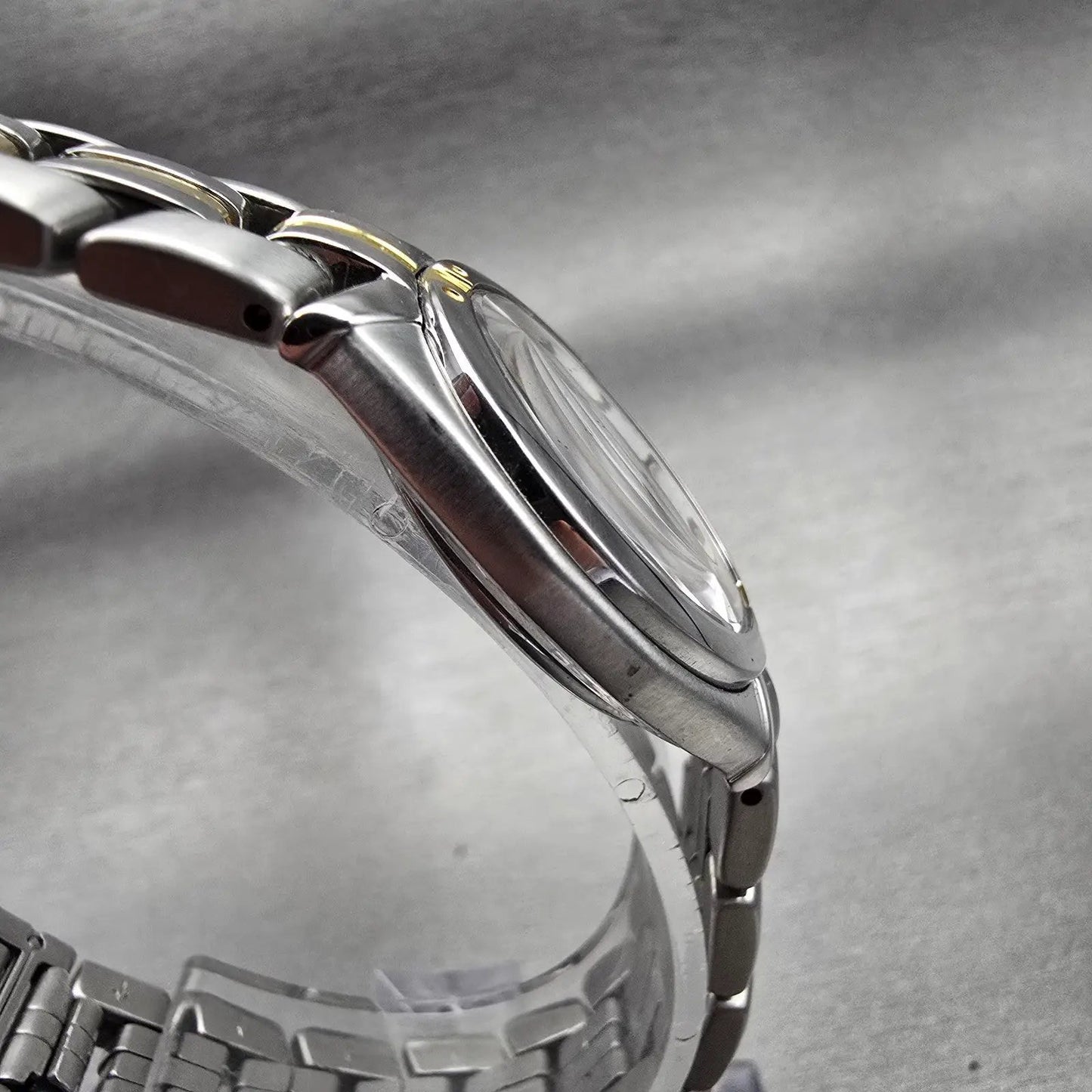 Seiko Exceline Watch Women 26mm White Dial Two Tone Round 2J31-0A00 New Battery3