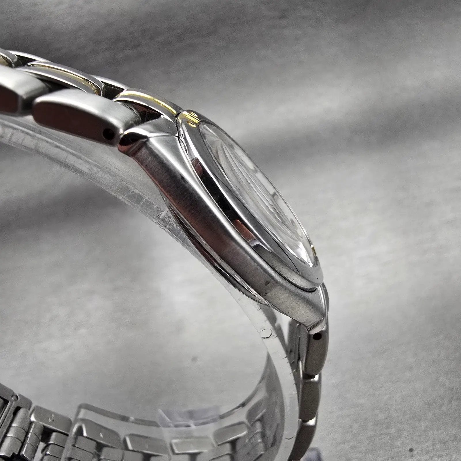 Seiko Exceline Watch Women 26mm White Dial Two Tone Round 2J31-0A00 New Battery3