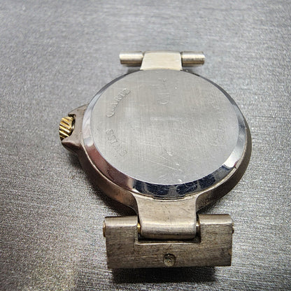 Dunhill Millennium Watch Women 26mm Gold Dial Two Tone Date Round PARTS