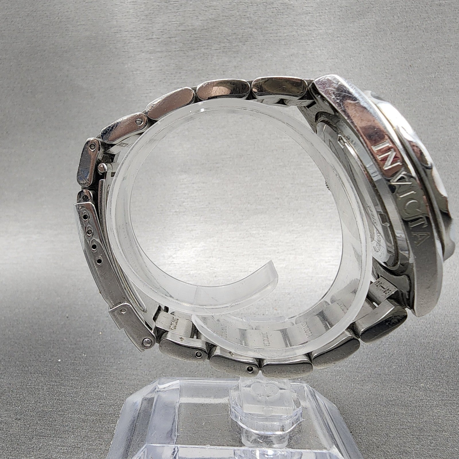 Invicta Angle Watch Women 37mm Silver Dial Steel Date Round 12503 New Battery8