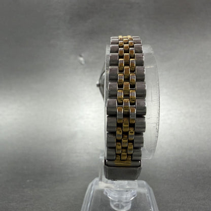 Seiko SQ Watch Women 24mm White Dial Two Tone Daydate 3y03-0169 New Battery IF207