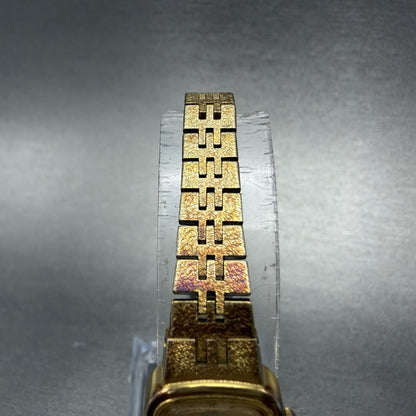 Seiko Watch Women 16mm Champagne Dial Gold Tone Rectangle 5420-5079 New Battery4