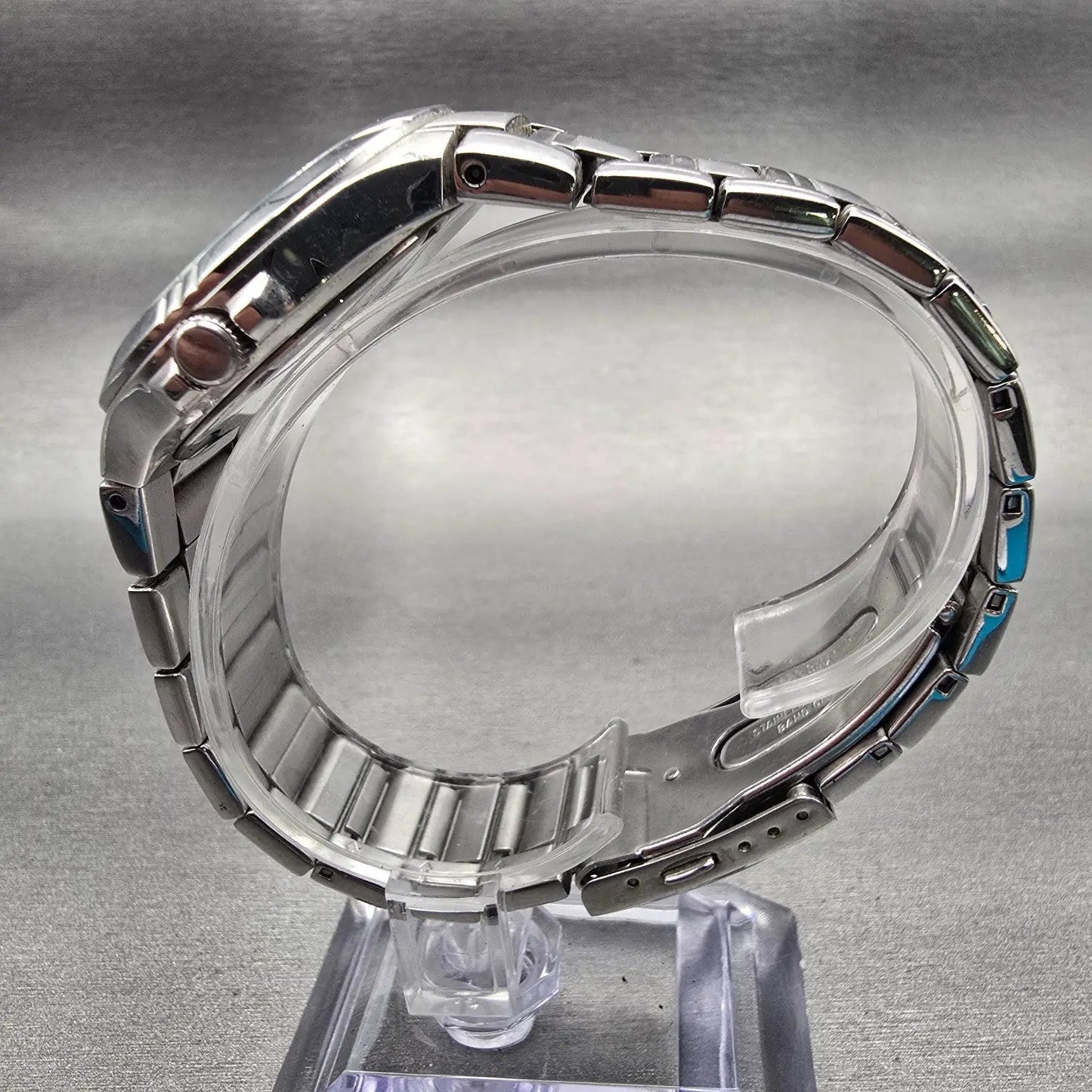 Seiko Pulsar Watch Men 36mm Blue Dial Silver Tone Round VD78-X003 New Battery6