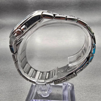 Seiko Pulsar Watch Men 36mm Blue Dial Silver Tone Round VD78-X003 New Battery6