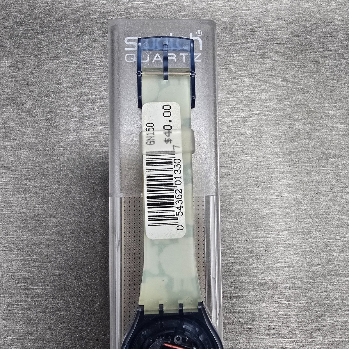 Swatch Black Sheep Watch Men 34mm Blue Dial Blue Case GN150 New Battery NOS9