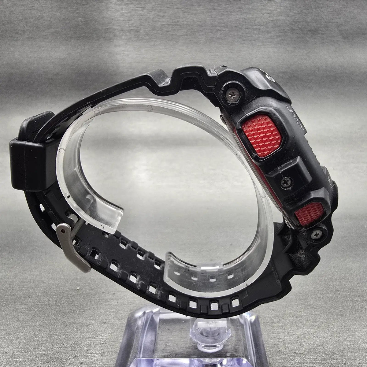 Casio G-Shock GA-100 Watch Men 51mm Black Red Chronograph Alarm New Battery P8