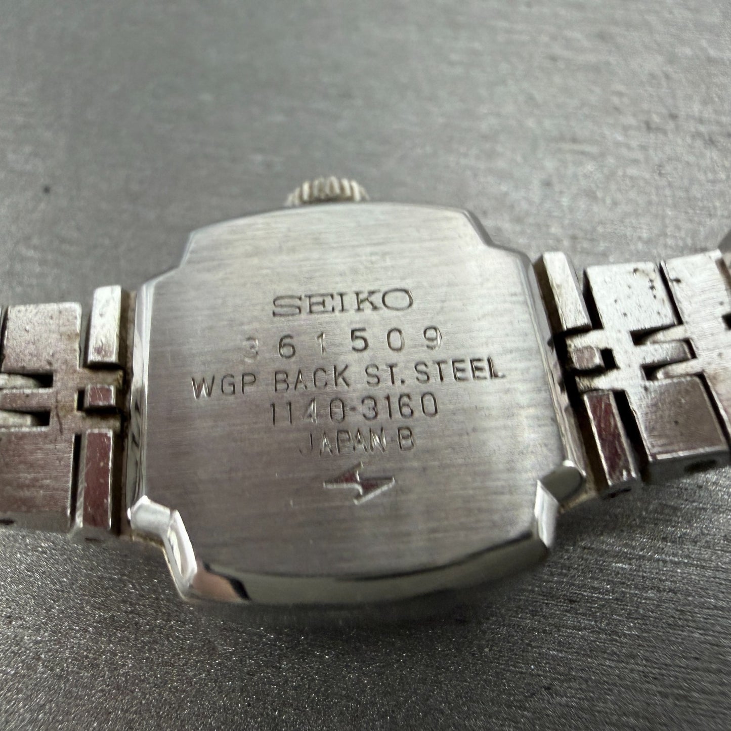 Seiko Special Watch Women 19mm Green Dial Silver Tone Manual 1140-3160 Runs9
