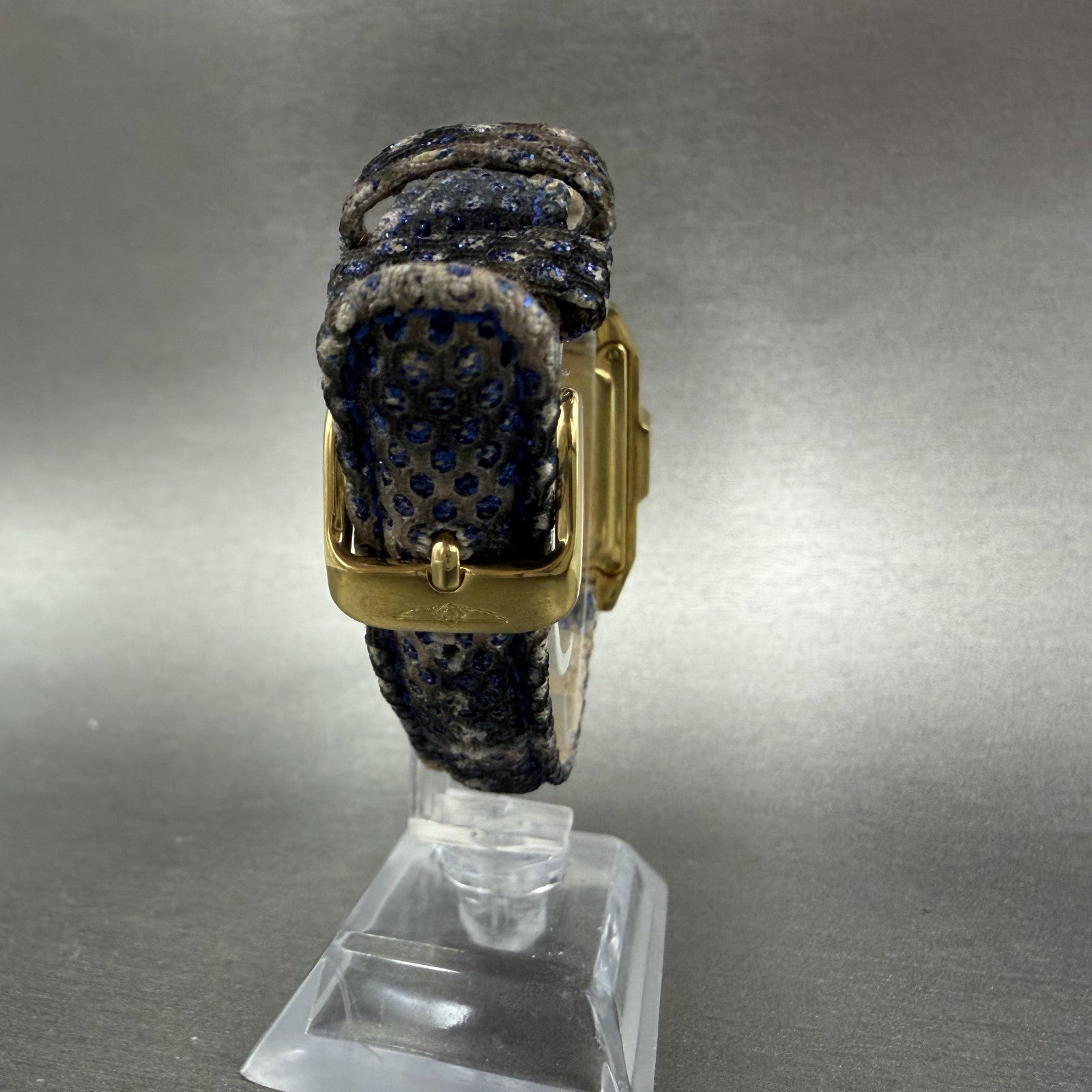 Invicta Lupah Watch Women 29mm MOP Dial Gold Tone Oval 5605 New Battery Blue7