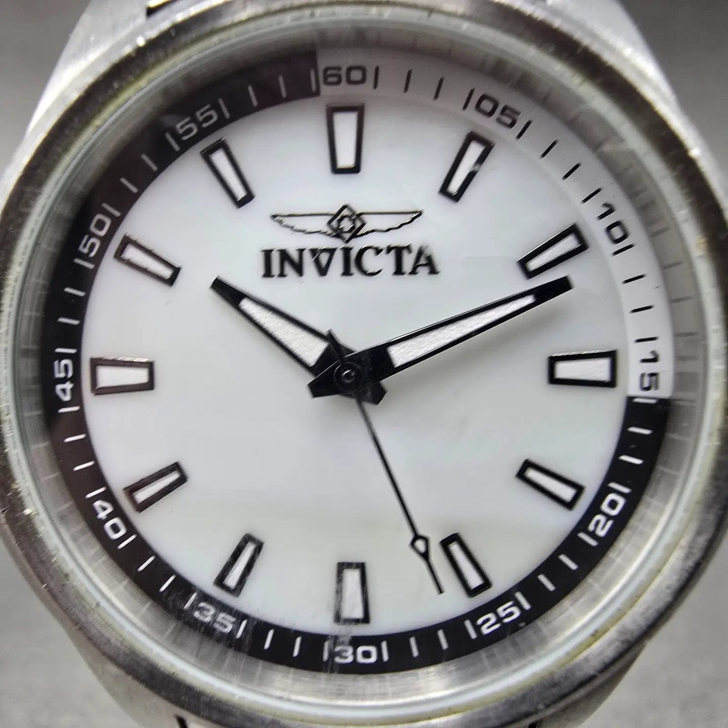 Invicta Specialty Watch Women 33mm White Dial Silver Tone 12830 New Battery1