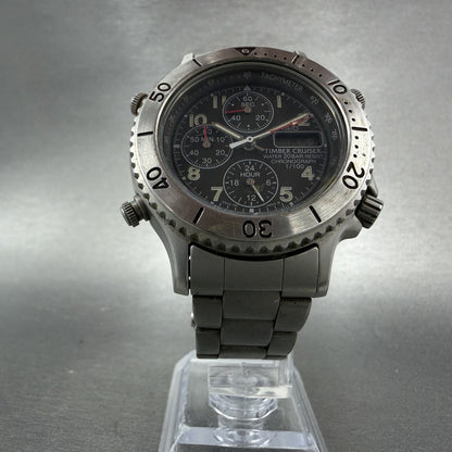 Casio Timber Cruiser Watch Men 41mm Gray Dial Steel Analog Digital TIC104 Newbat5
