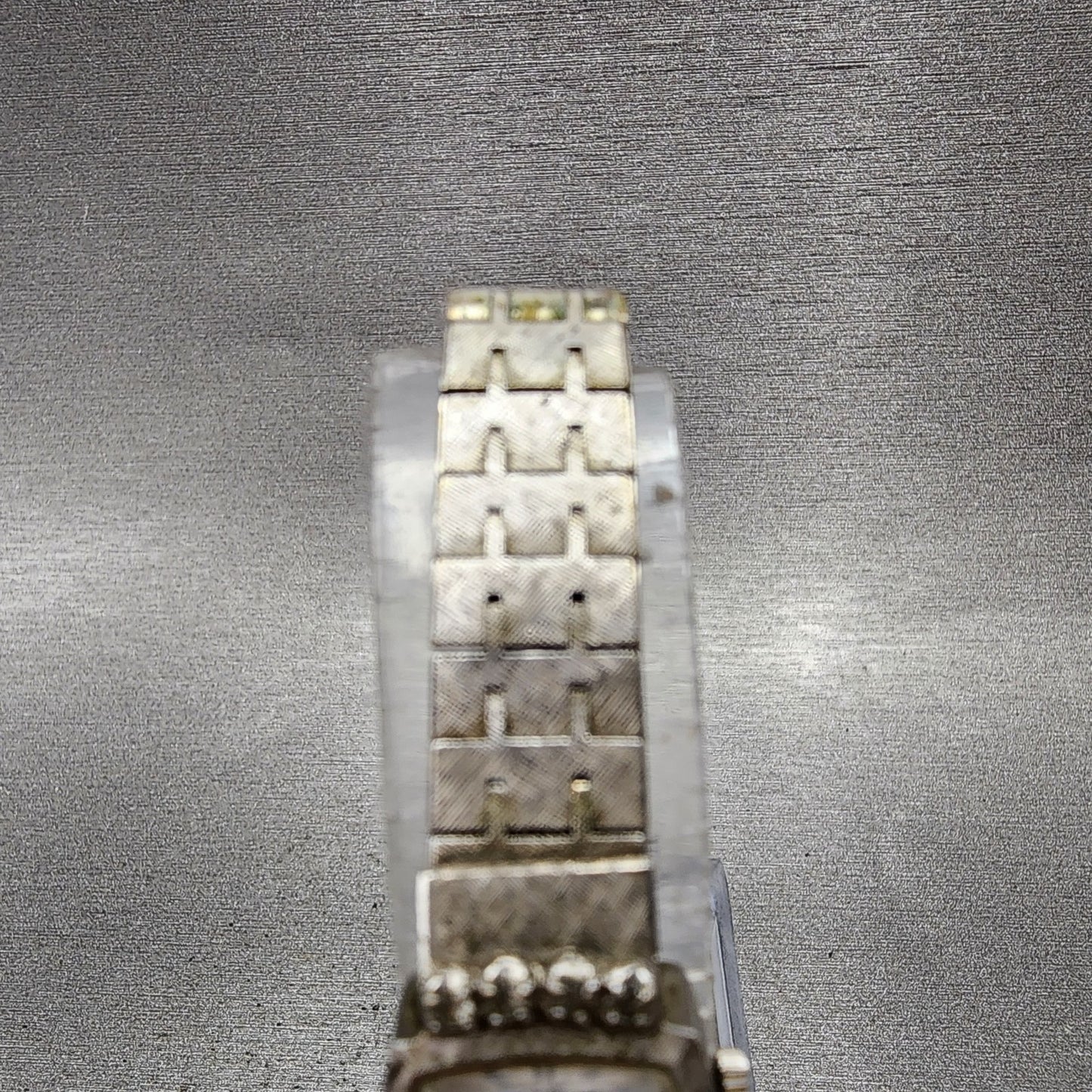 Seiko Watch Women 15mm Silver Dial White Gold Plated Diamonds Manual Wind Runs4