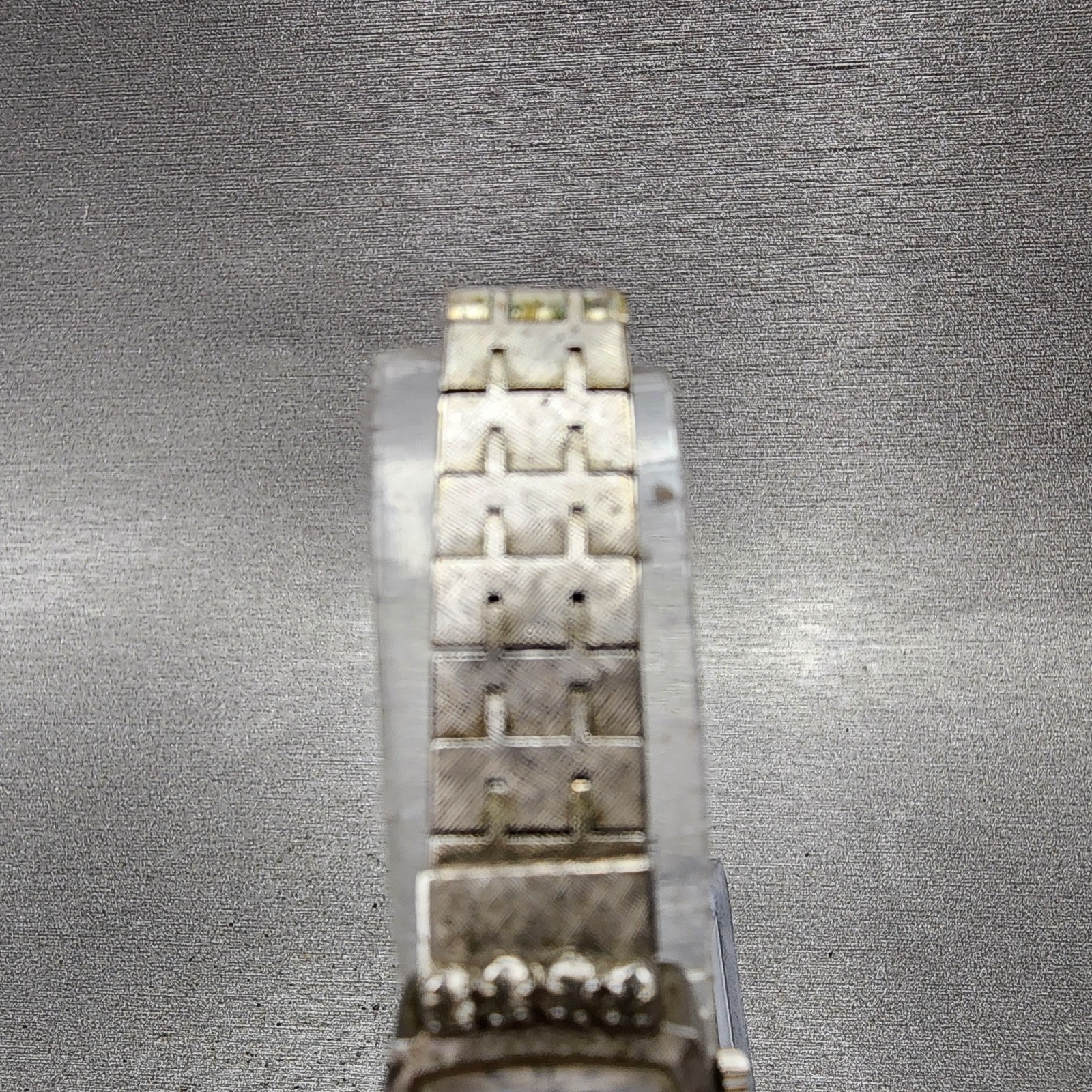 Seiko Watch Women 15mm Silver Dial White Gold Plated Diamonds Manual Wind Runs4