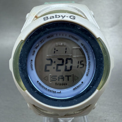 Casio Baby-G Watch Women 40mm White & Blue Alarm Chrono BGT-2000 New Battery0