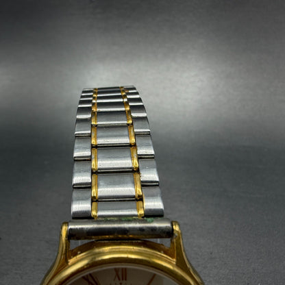 Seiko Spirit Watch Men 31mm Champagne Dial Two Tone Round 5e31-6040 PARTS VTG6