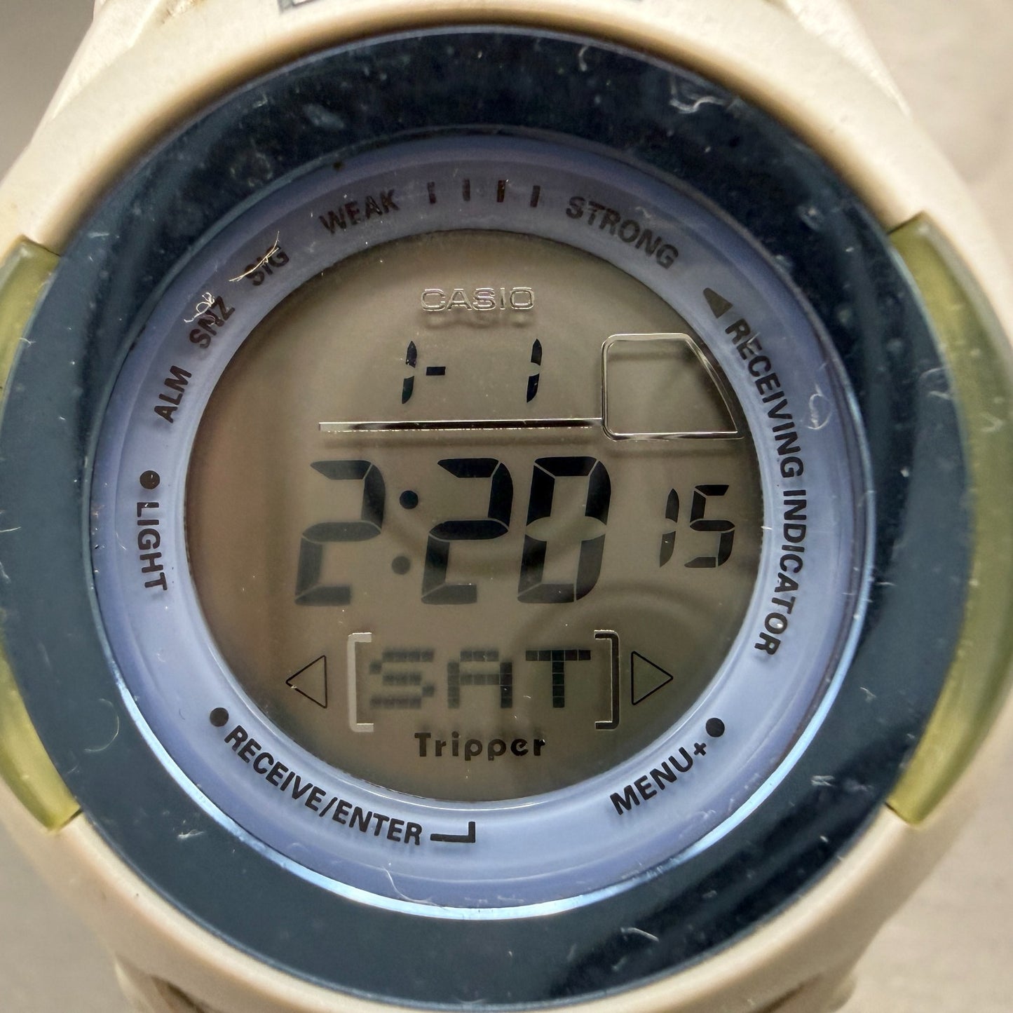 Casio Baby-G Watch Women 40mm White & Blue Alarm Chrono BGT-2000 New Battery1