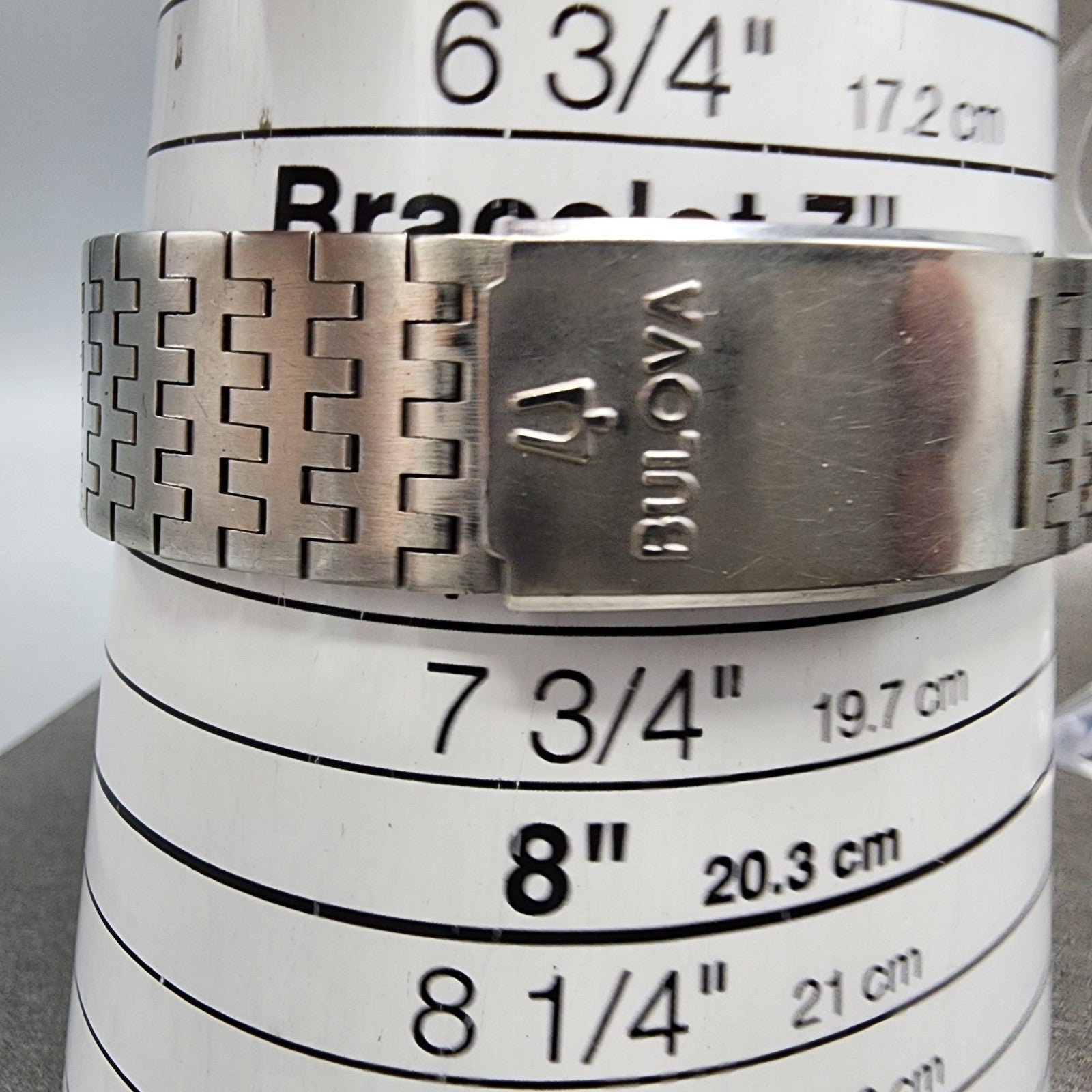 Bulova Accutron Calendar Watch men 35mm Black DIal Steel Date M9 21364 PARTS11