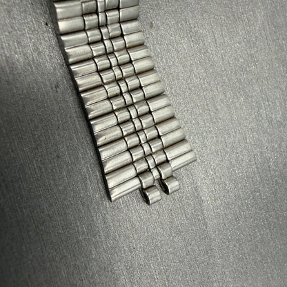 Seiko SQ Bracelet 20mm Stainless Steel Silver Tone Tri Folding Clasp VTG Japan8