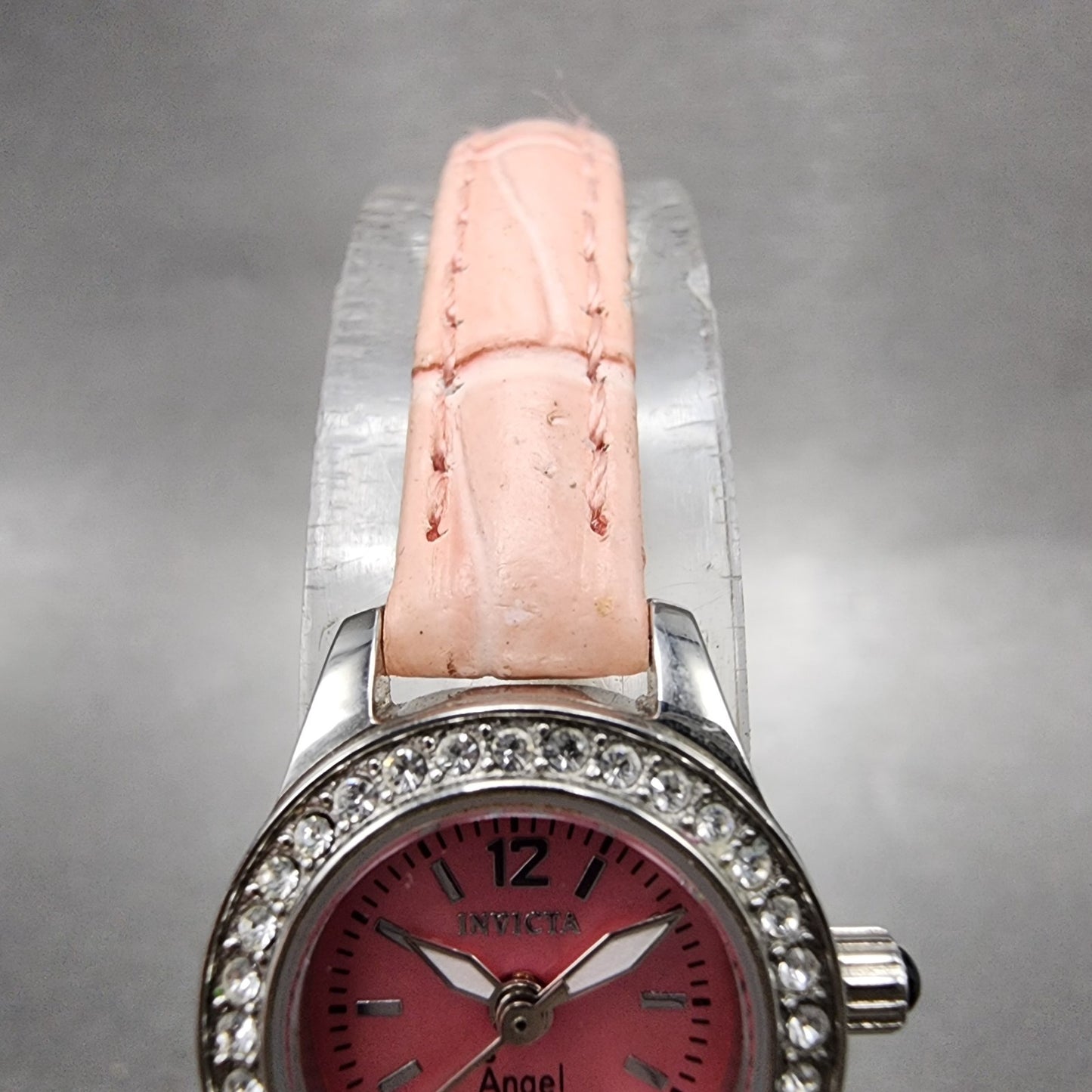 Invicta Angel Watch Women 18mm Pink Dial Silver Tone Round 13659 New Battery4
