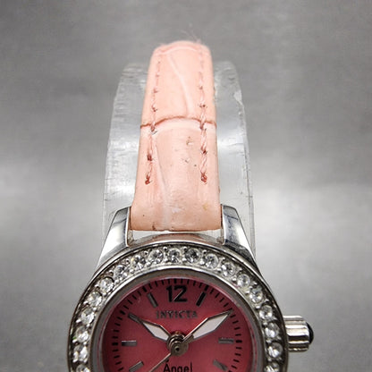 Invicta Angel Watch Women 18mm Pink Dial Silver Tone Round 13659 New Battery4