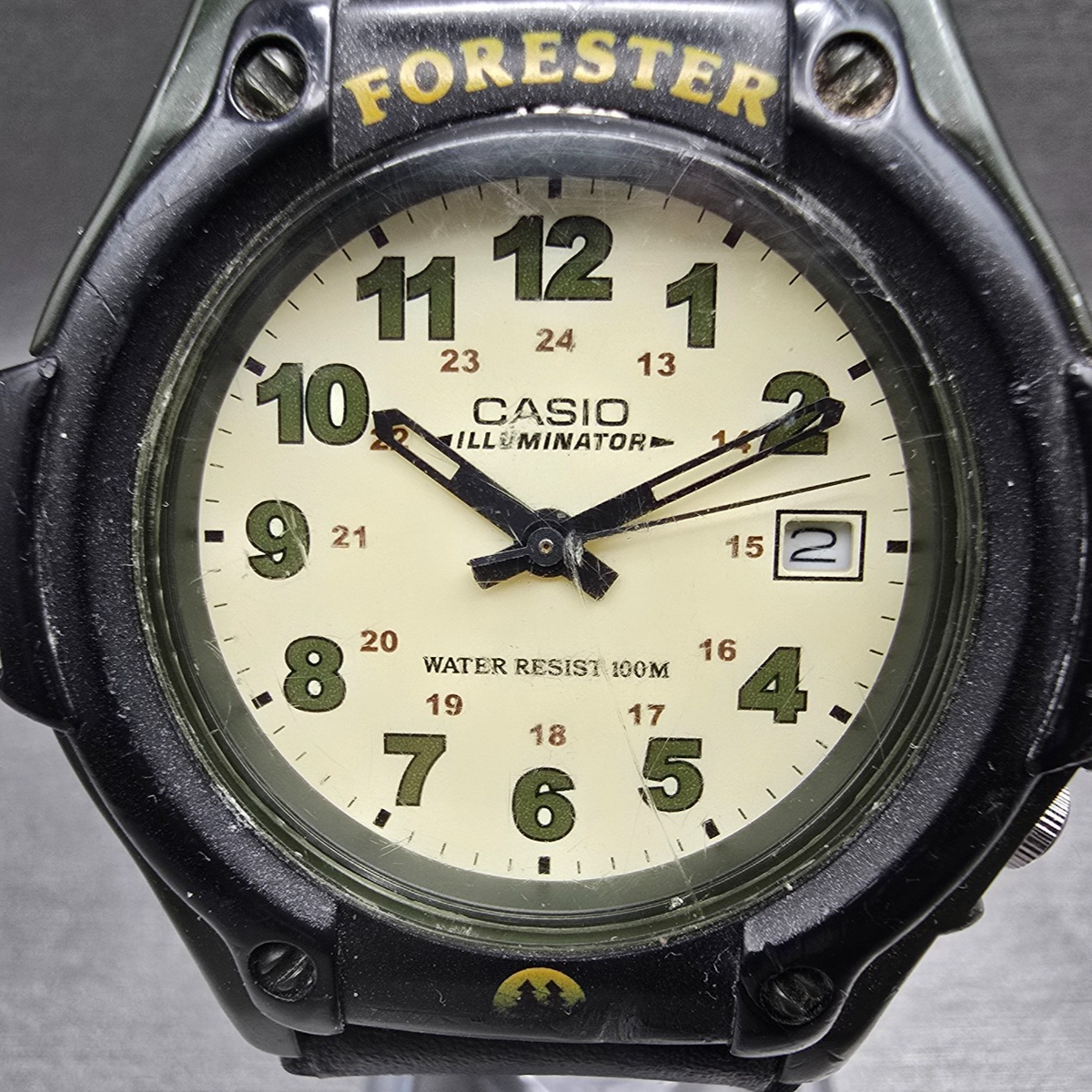 Casio Forester Watch Men 41mm Cream Dial Two Tone Date FT-500 New Battery1