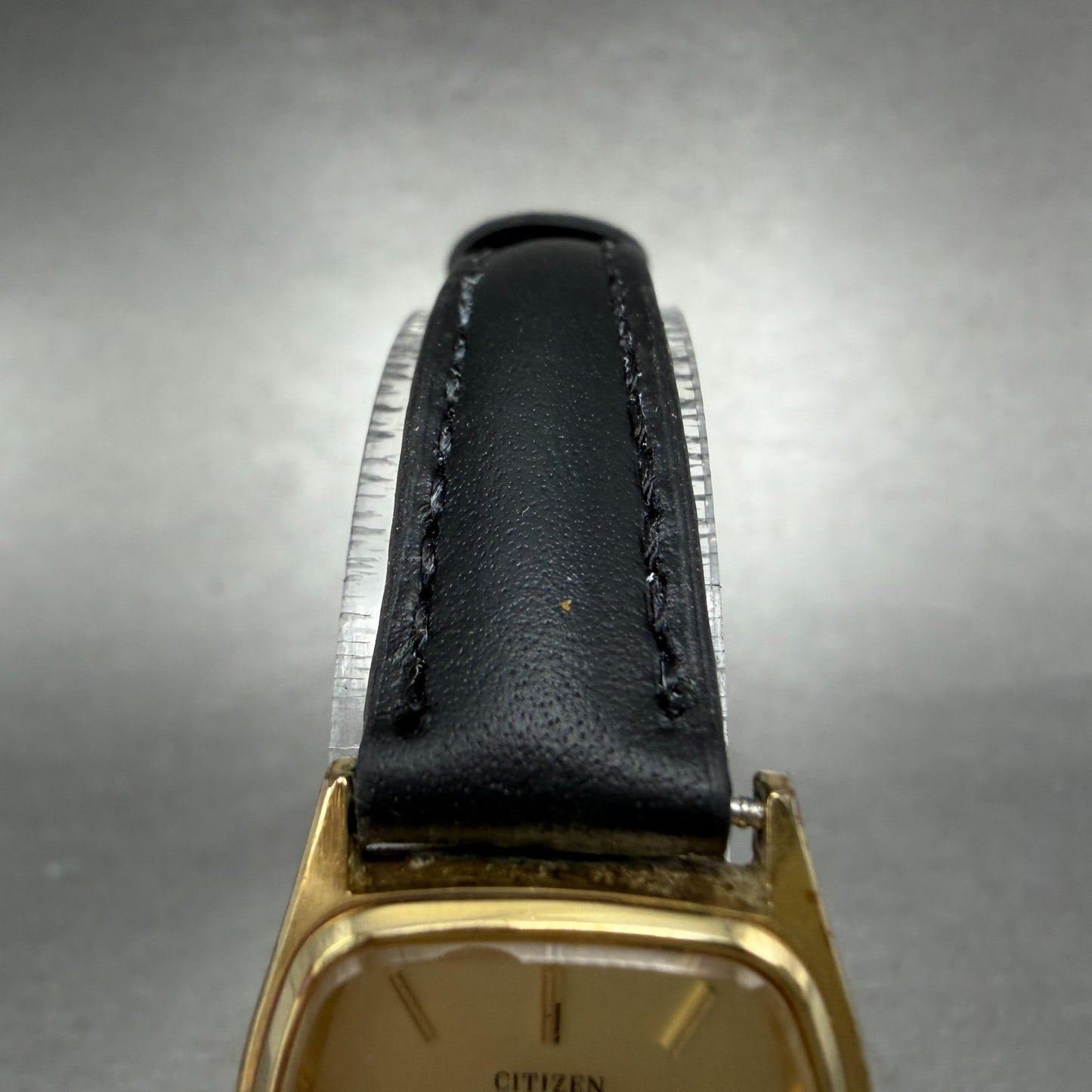Citizen CQ Tank Watch Women 22mm Champagne Dial Gold Tone Rectangle New Battery4