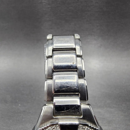 Citizen Eco-Drive Riva Watch Women 30mm Silver Dial Silver Date Diamonds Works4
