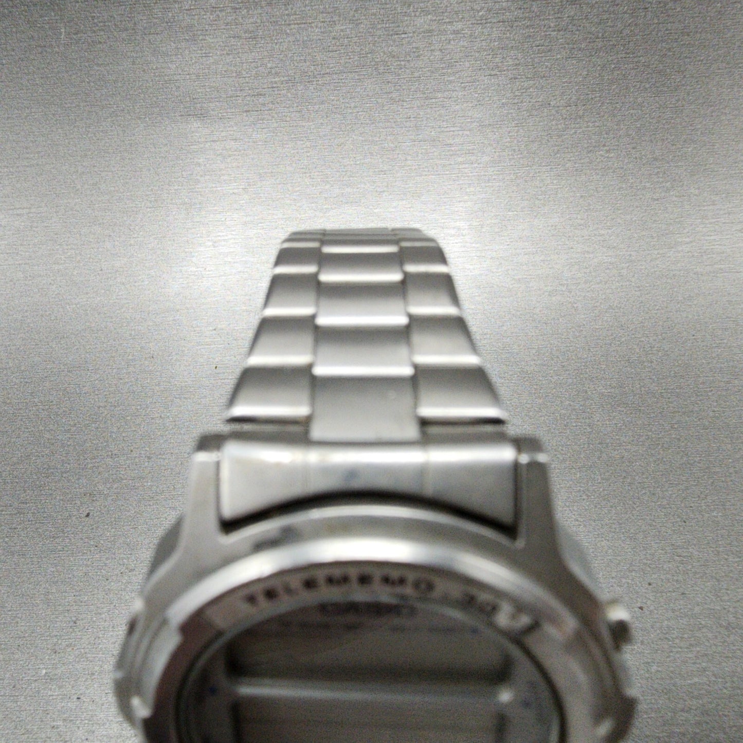 Casio DW3600 Telememo 30 Watch Men 41mm Digital Steel Round VTG PARTS5