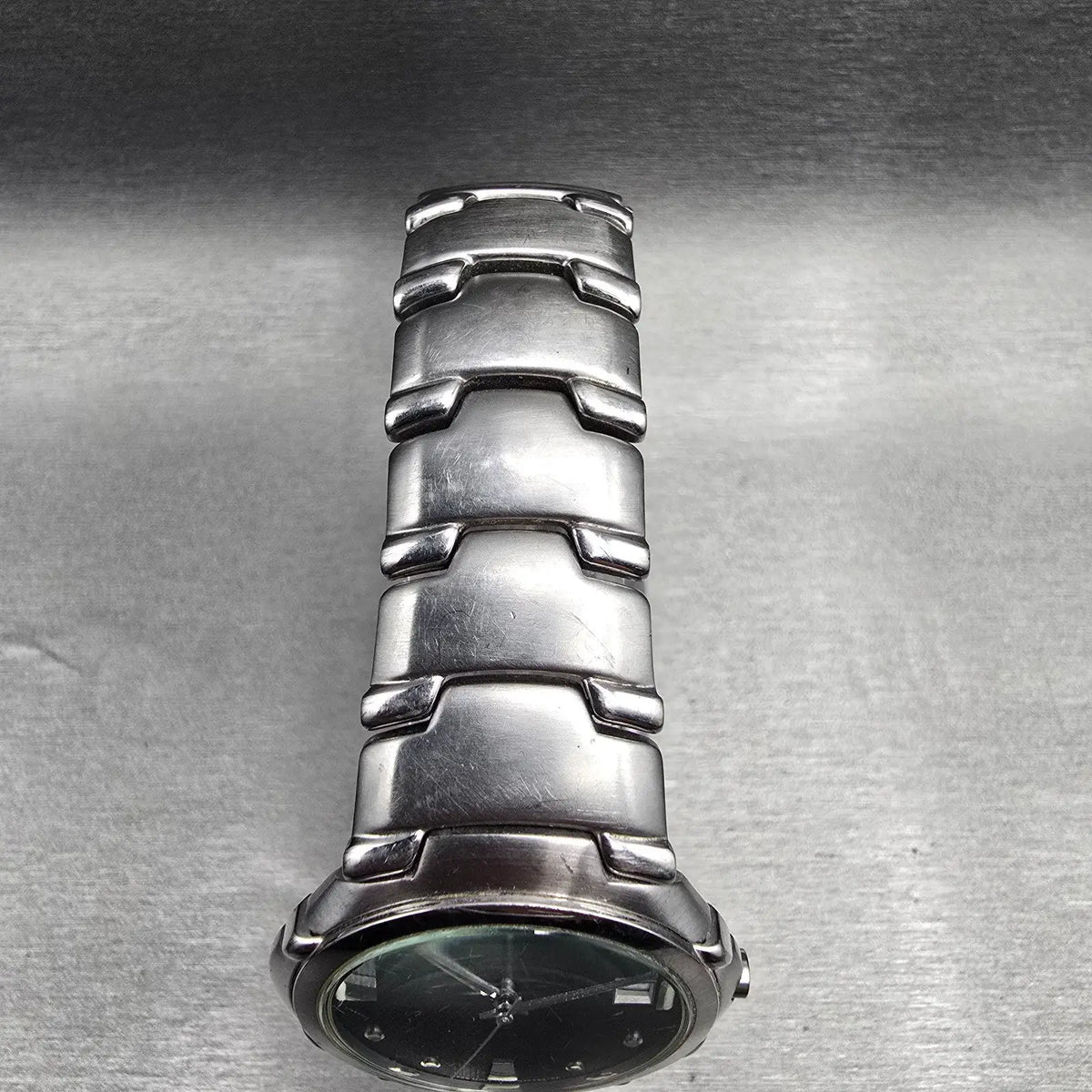 Citizen Elegance Watch Men 35mm Black Dial Silver Date 1112-S66145 New Batt JP4