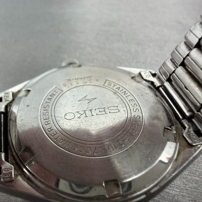 Seiko LM Special Watch Men 35mm Blue Dial Silver Tone Daydate 52167000 Runs8