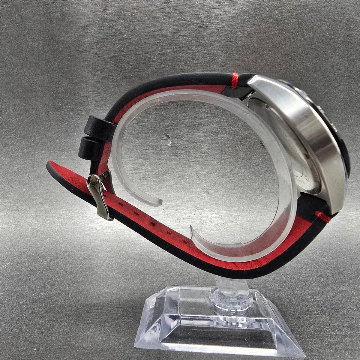 Scuderia Ferrari Pilota Evo chronograph watch 44mm Red Dial Steel Date New Batt8