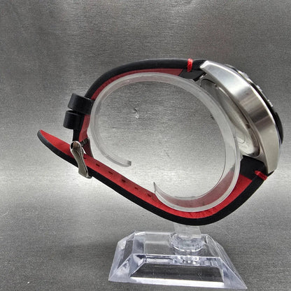 Scuderia Ferrari Pilota Evo chronograph watch 44mm Red Dial Steel Date New Batt8