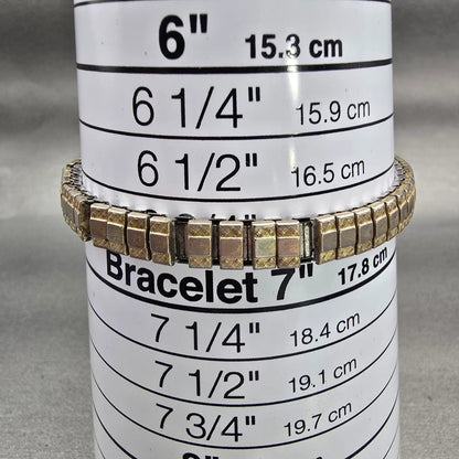 Citizen CQ Watch Women 17mm Black Dial Gold Tone Rectangle 3220-986385 New Batt9